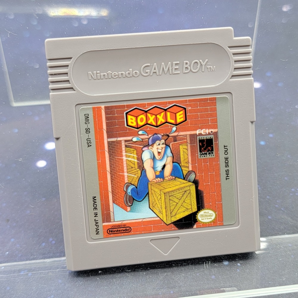 Boxxle Nintendo Game Boy DMG-SO-USA Authentic Grey Cartridge Puzzle Game
